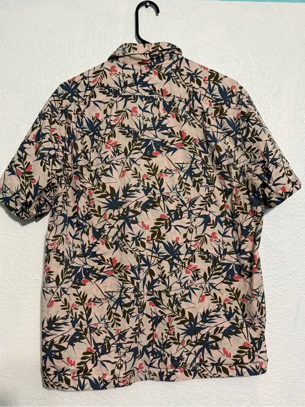 J.Crew Flex Floral Button Up Shirt Size L | Tropical Short Sleeve